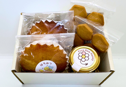 千葉県天然非加熱はちみつ（さとのはな）はちみつマドレーヌ＆はちみつクッキー セット